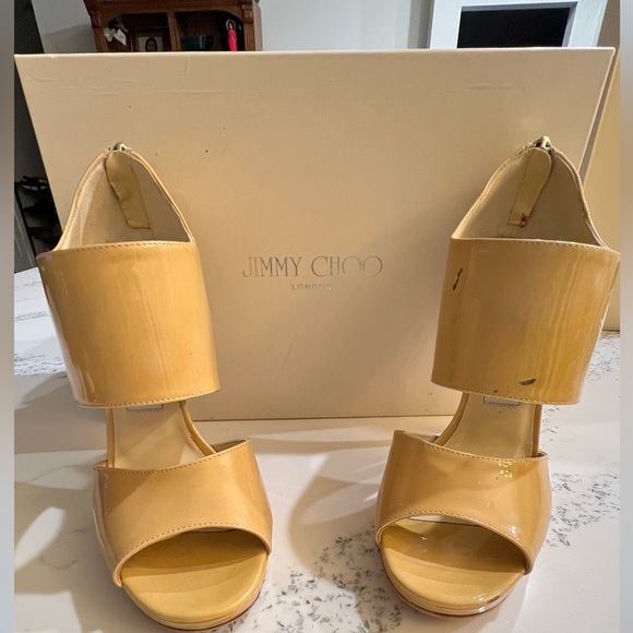 Jimmy Choo, size 37. Nude - Picture 4 of 10